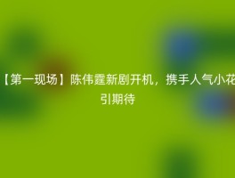 【第一现场】陈伟霆新剧开机，携手人气小花引期待