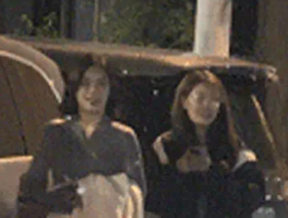 袁姗姗咖啡店会友 一身运动装时尚有活力