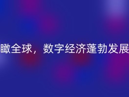 瞰全球，数字经济蓬勃发展