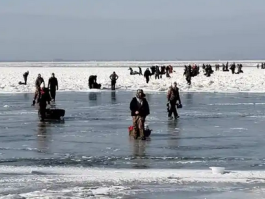 俄罗斯300名冰钓者被困浮冰，紧急救援行动成功