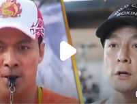 佛山龙舟赛鼓手神似吴彦祖
