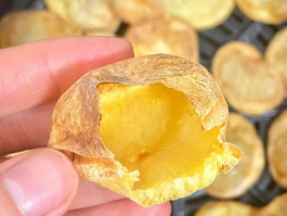 空气炸锅炸土豆片的做法，简单3步搞定，酥脆又健康！