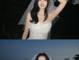 白鹿婚纱造型惊艳亮相