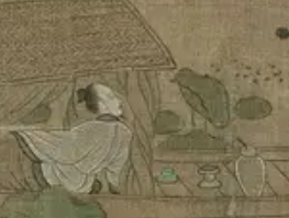 唐国强用荷叶茎喝酒，尽显古风雅趣