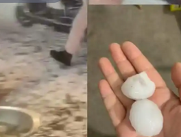 湖南一地白天28度晚上下冰雹，天气引发关注