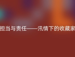 担当与责任——汛情下的收藏家