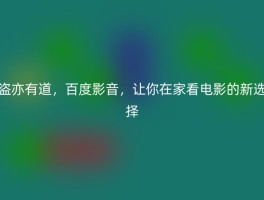 盗亦有道，百度影音，让你在家看电影的新选择